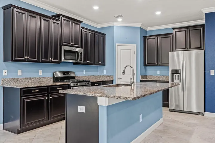 Kitchen with gas Stove