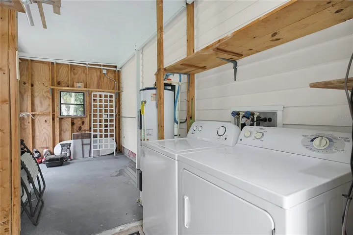 Laundry & golf cart garage