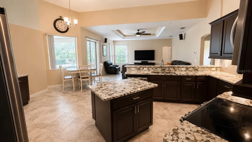 Kitchen looking towards family room