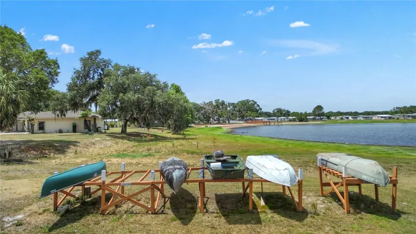 The property has access to Six Mile Pond shared with local parks