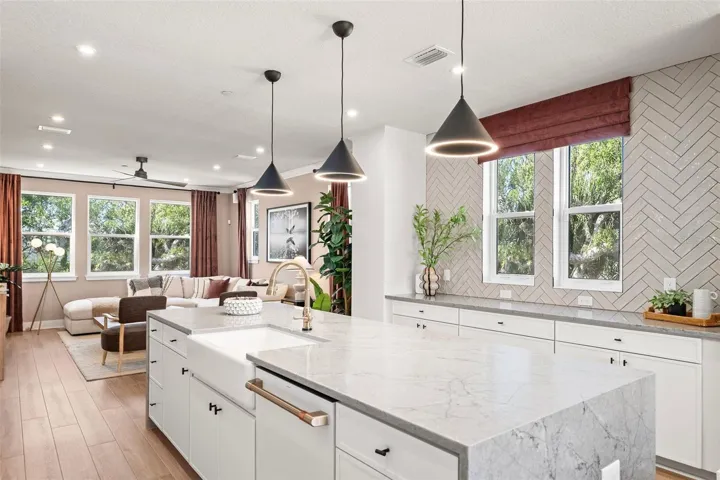 Model kitchen island