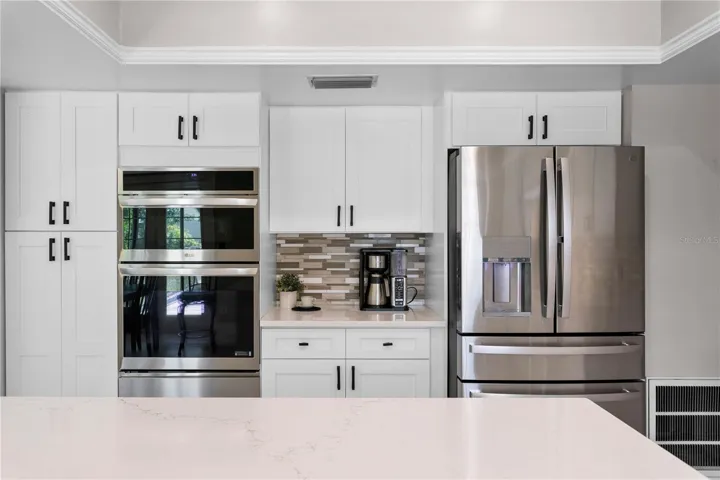 New shaker cabinets provide plenty of kitchen storage