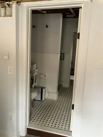 View of bathroom from bedroom 3