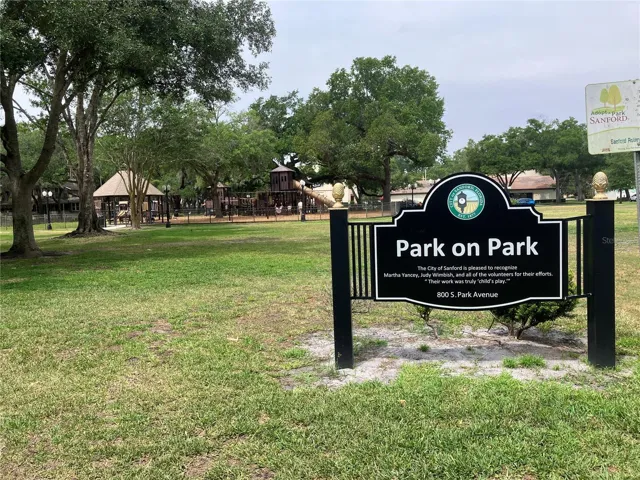 One street up from your new place is one of several community parks.