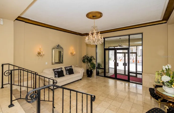 View of Front Entrance from the elevator