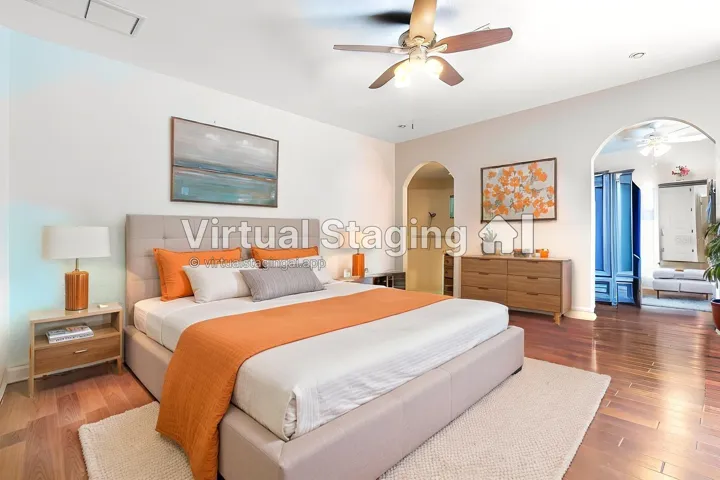 Staged to show another style of furniture