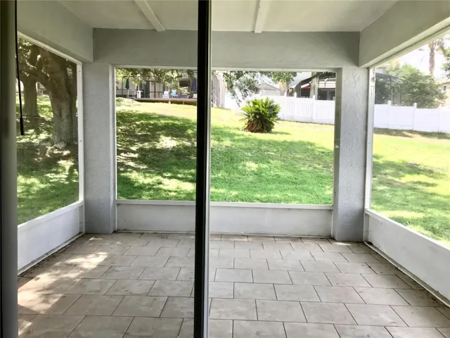 Screened roof over lanai