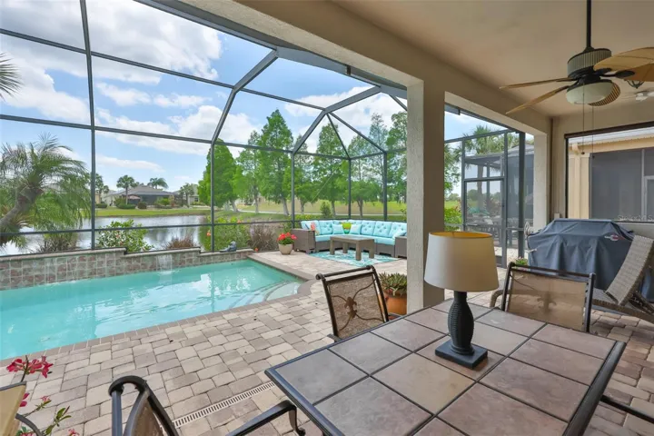 Saltwater, solar heated pool and large deck is perfect for entertaining or floating along and letting the world go by.