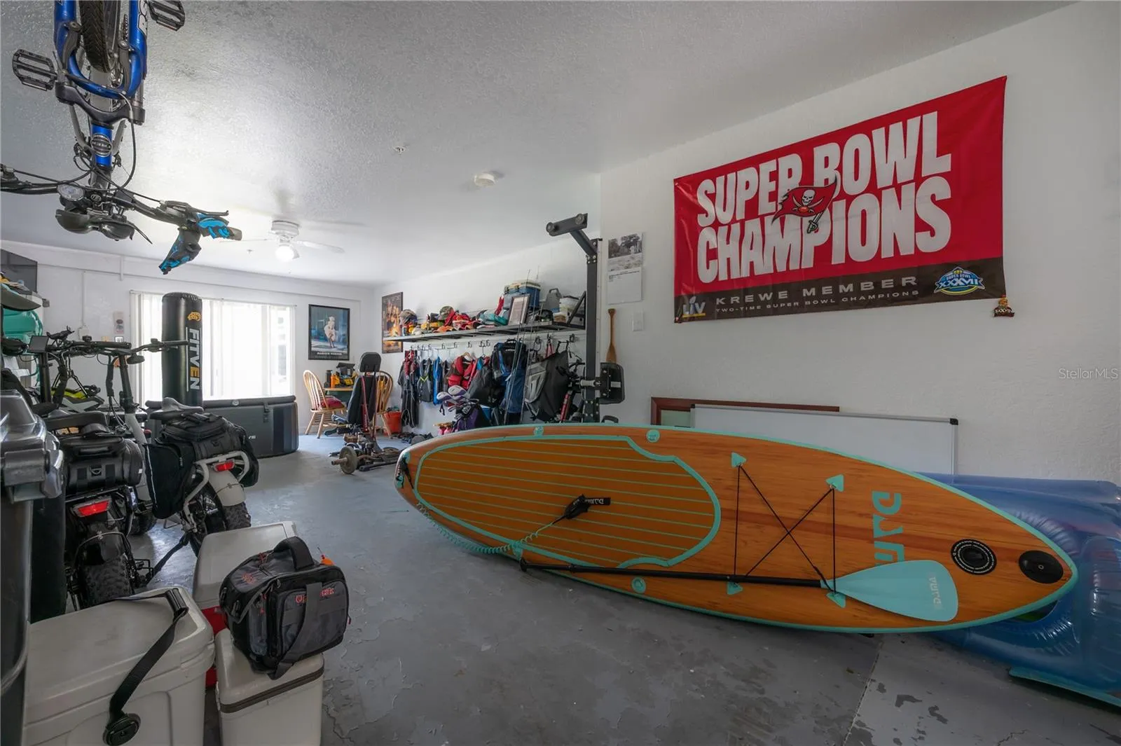 3 car garage with extra room for all your hobbies