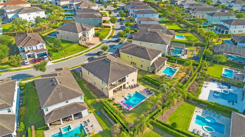 One of Encore’s standout luxury vacation estates surrounded by resort-style homes and amenities