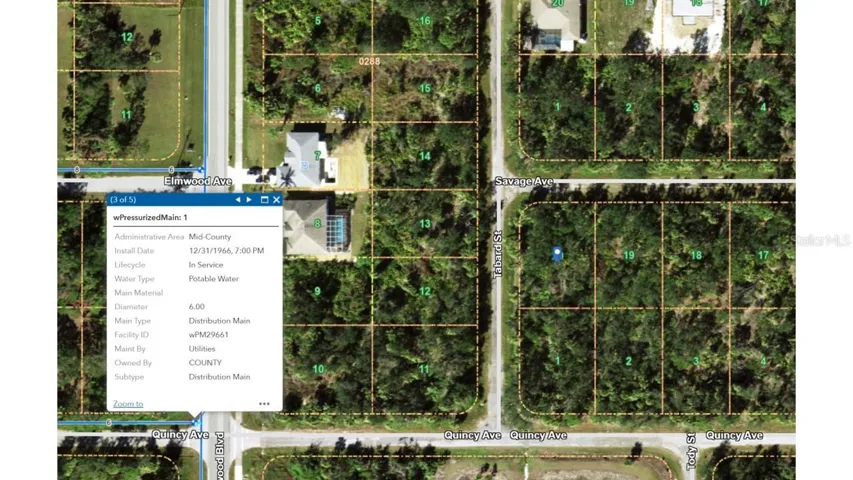 Proximity to Pressurized Potable Water Line