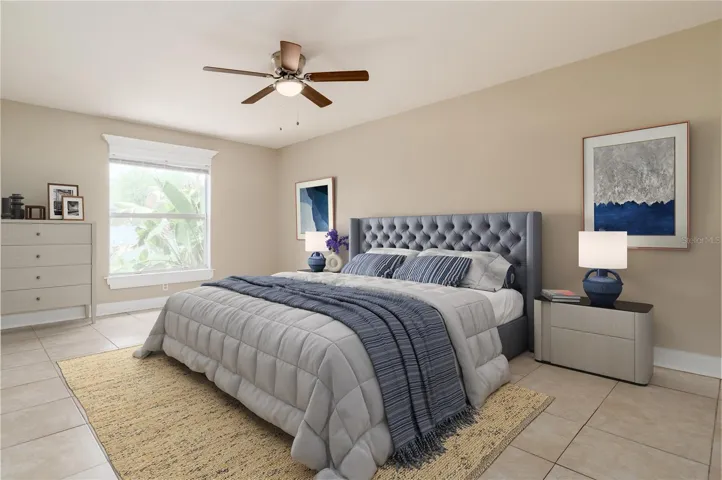 Virtual stage bedroom