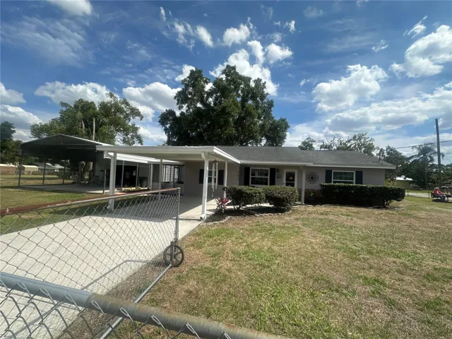 Front and side yard