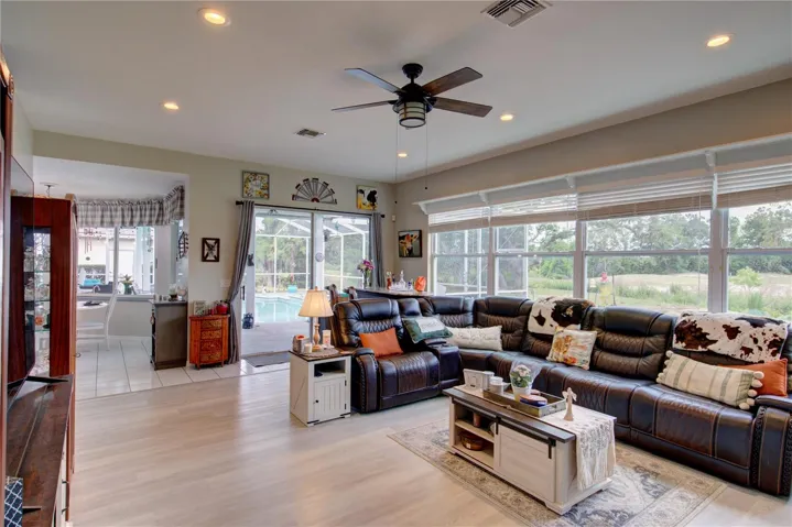 Family Room view of pool