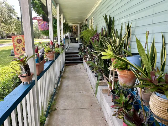 Front Porch From Carport