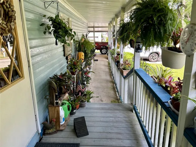 Front Porch Towards Carport