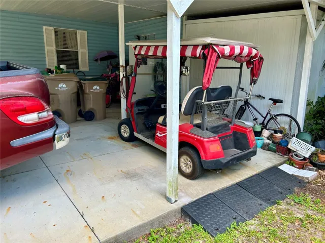 Golf Cart Parking Space @ Rear of Carport