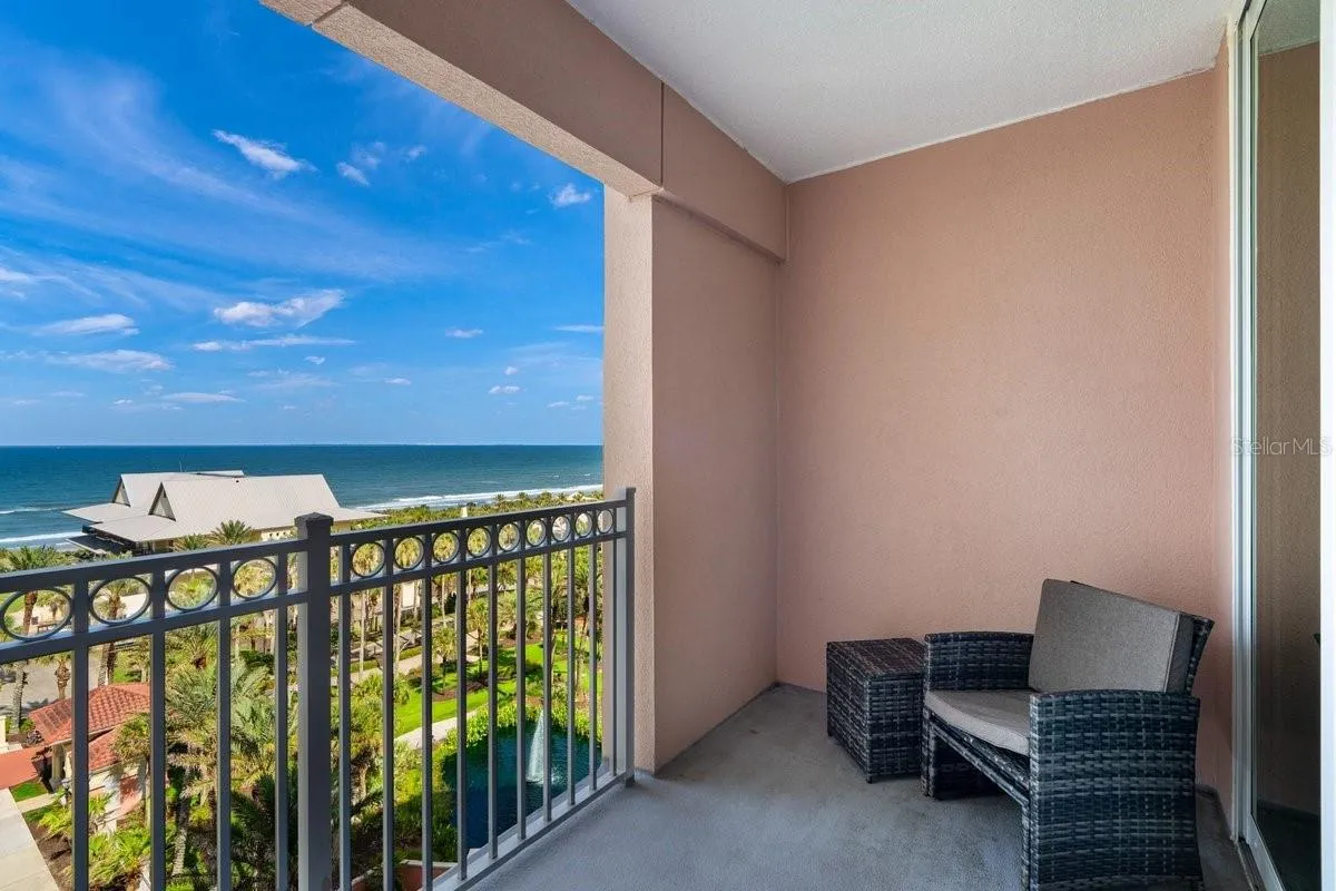 The guest suite balcony creates a peaceful escape where mornings begin slower and evenings feel a little more relaxed.