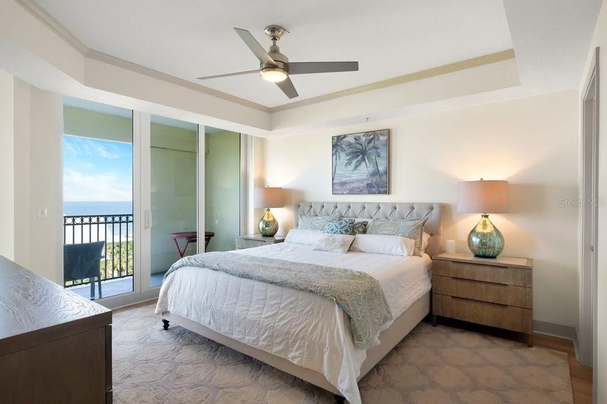 Retreat to this stunning primary suite with balcony access.