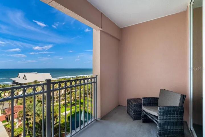 The guest suite balcony creates a peaceful escape where mornings begin slower and evenings feel a little more relaxed.