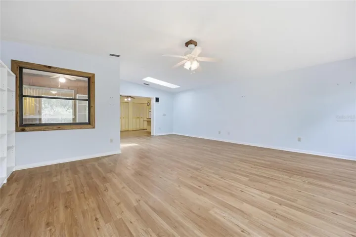 Virtually staged, removed sideboard
