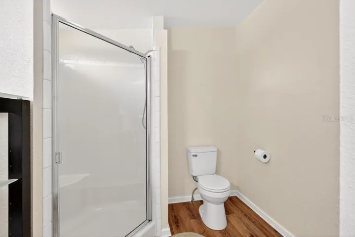 Primary Bath - Double sinks, Double Shower Heads, Linen Closet and towel storage system