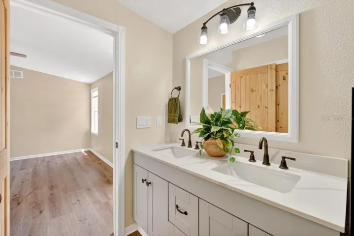 Primary Bath - Double sinks, Double Shower Heads, Linen Closet and towel storage system