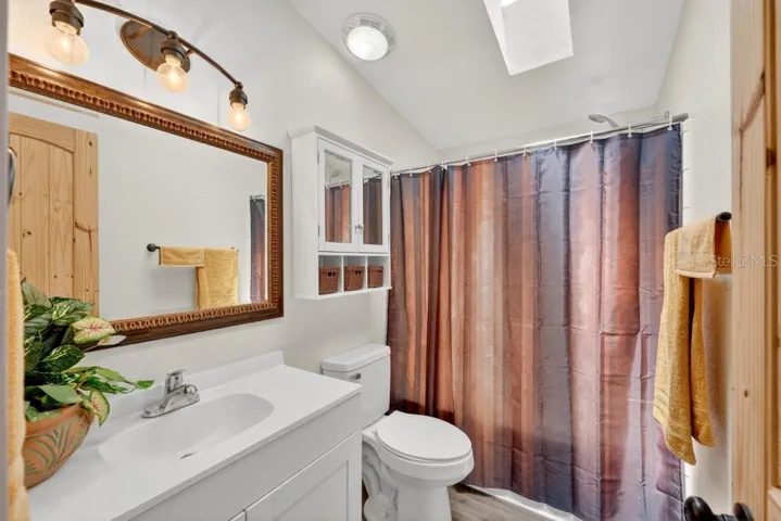 Guest Bath - New fixtures. Tub & Shower combo and a Sky Light