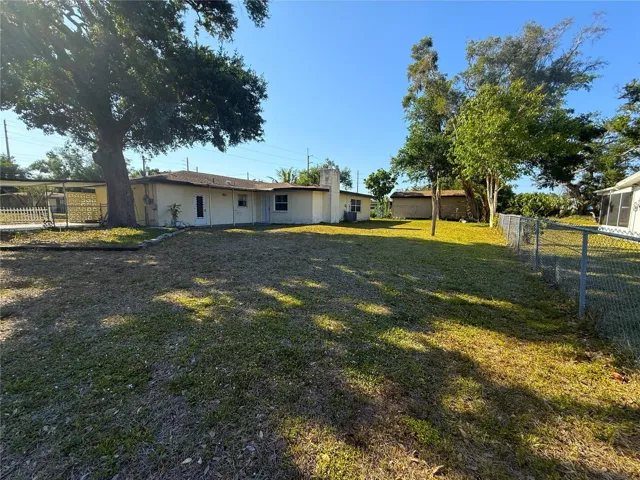 Fenced Back yard