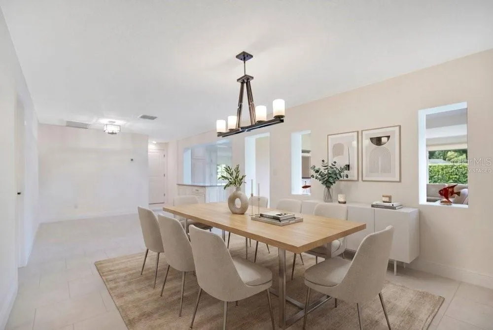 Virtually Staged Dining Room