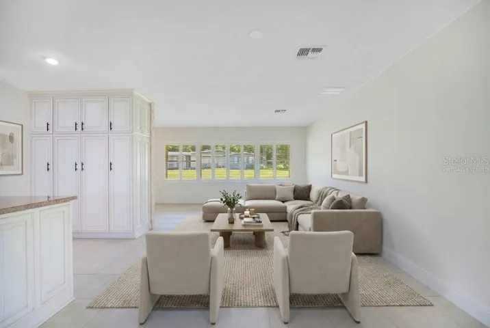 Virtually Staged Family Room