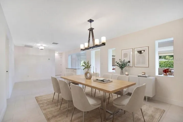 Virtually Staged Dining Room