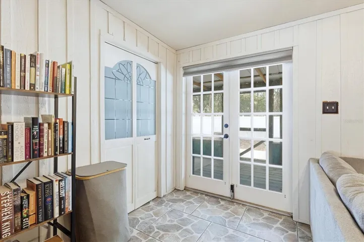Entrance to Laundry room and exit to porch