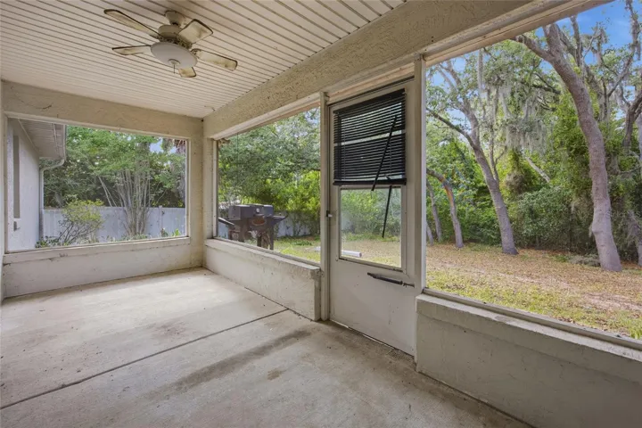 Screened lanai
