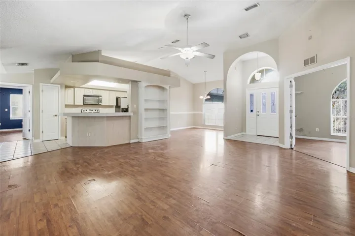Living Room to Office/Dining/Kitchen