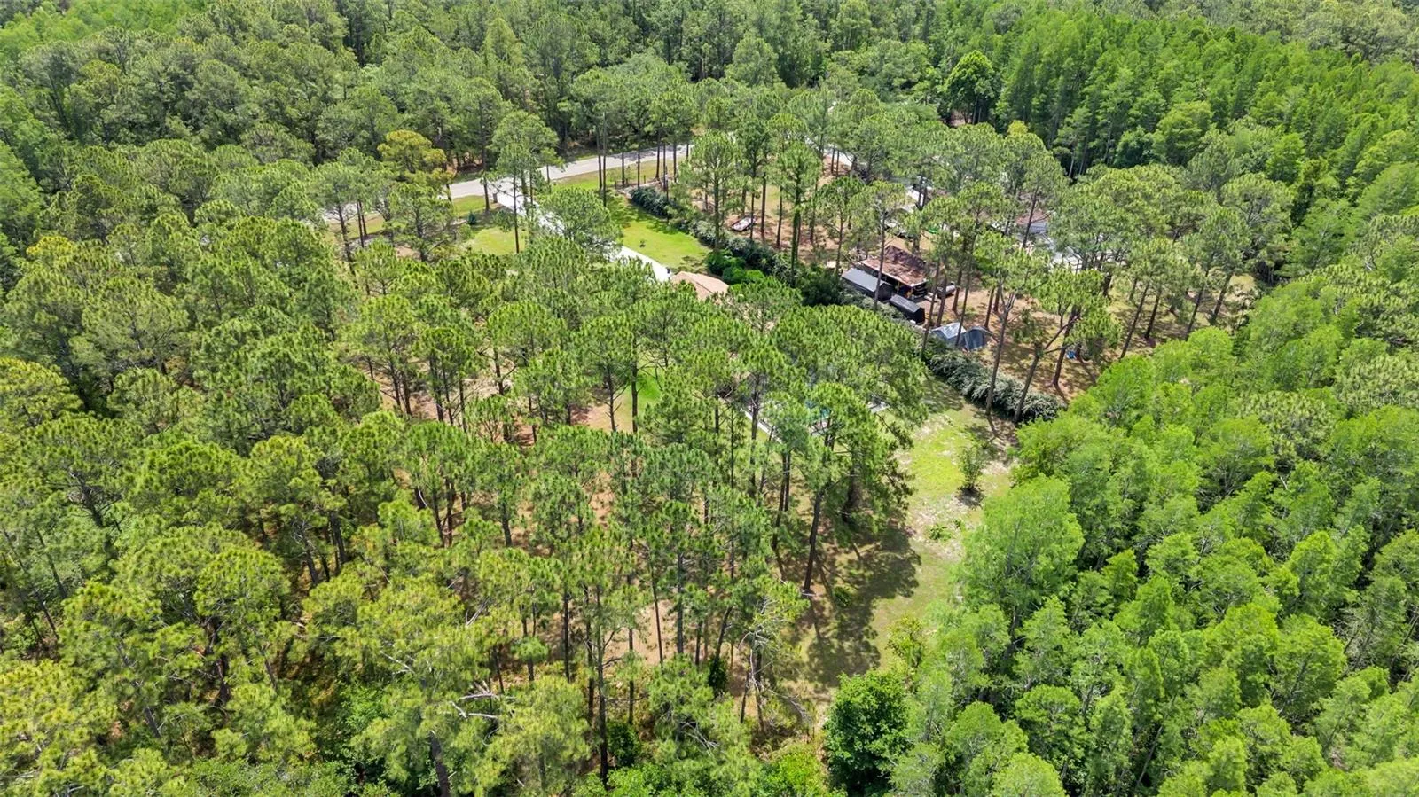 From the north west side of the property