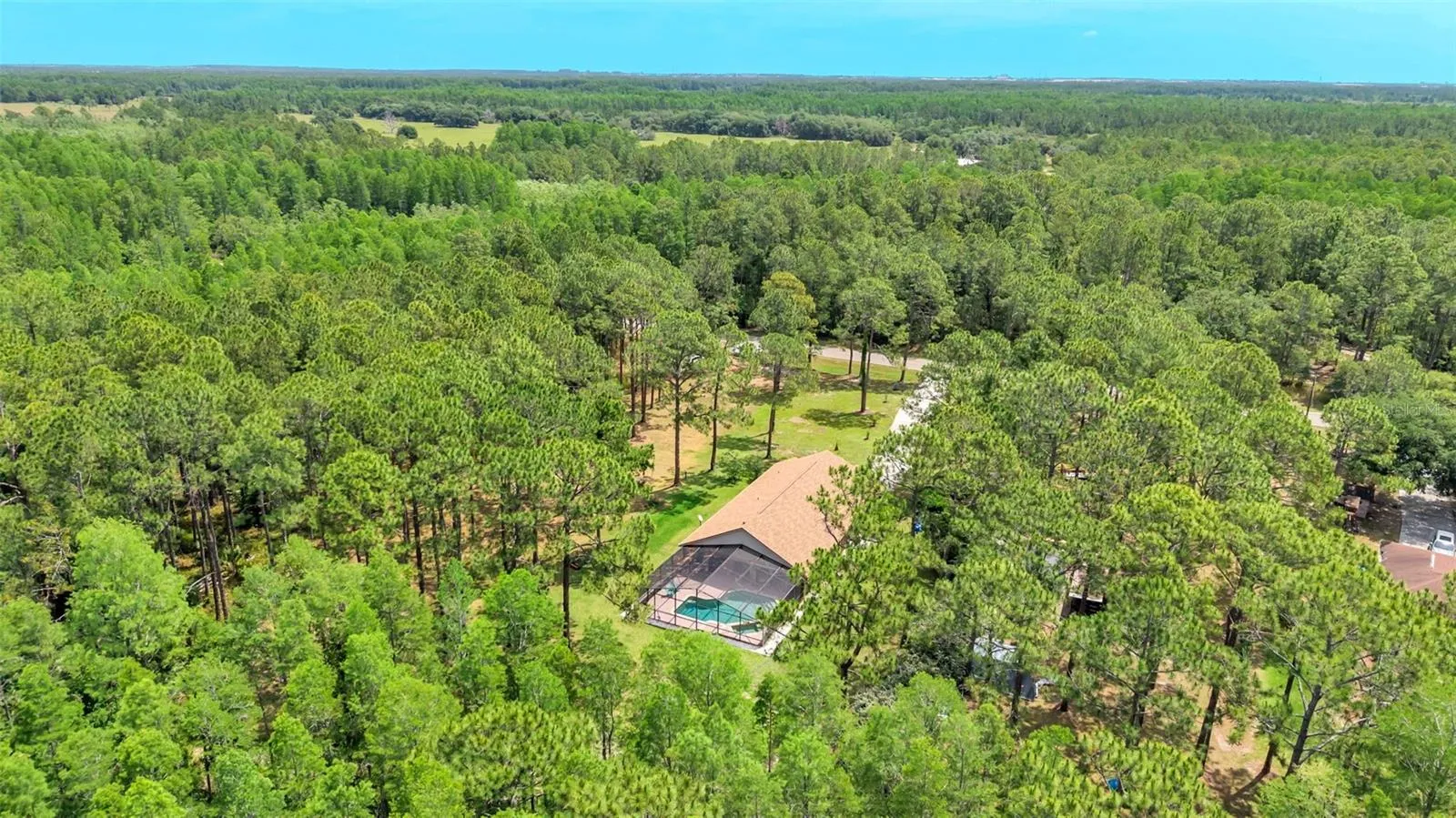 From back of property