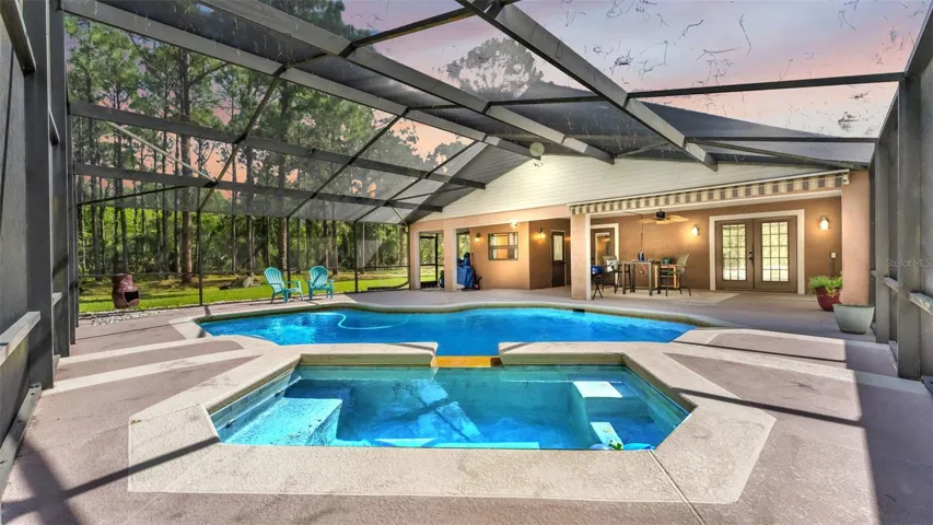 Pool from back side