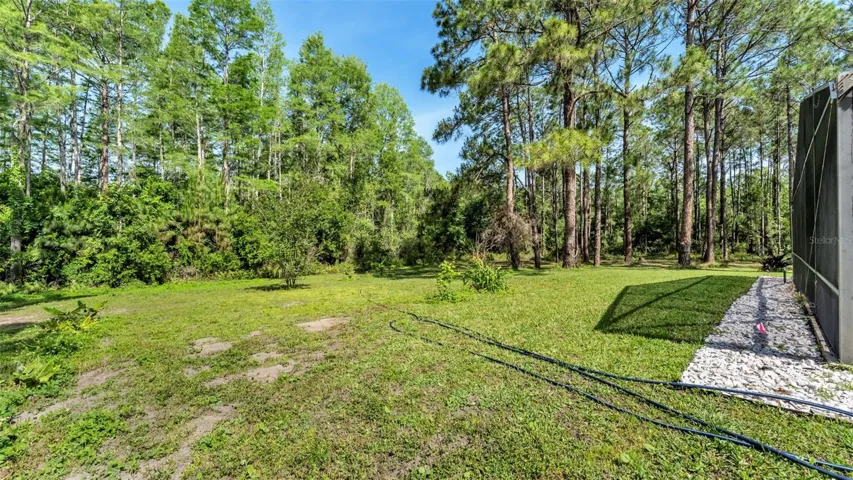 Back of property towards 2nd lot and wetlands area to the L