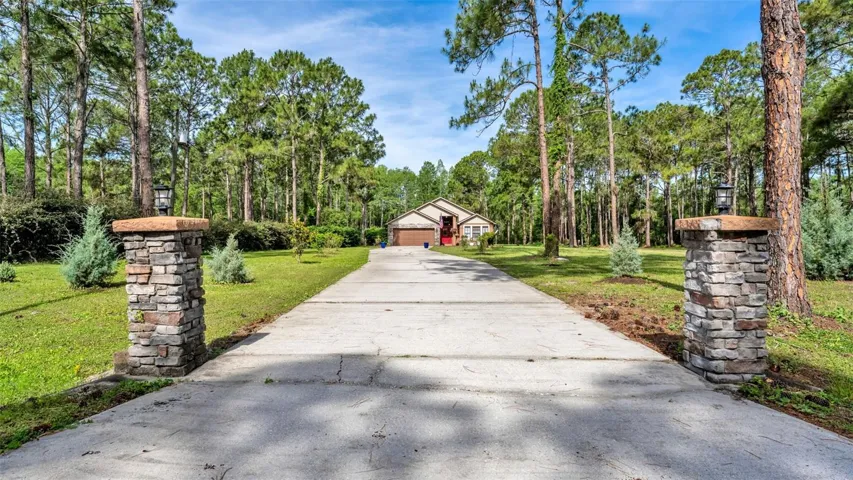 Front from road-extended driveway