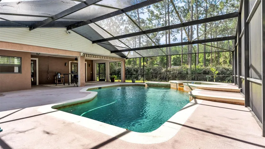 Pool towards S boundary