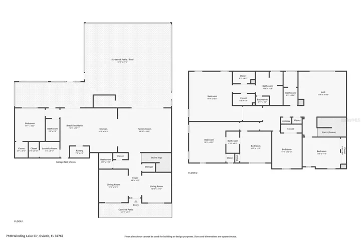 First and second floors