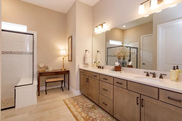 Spacious Primary Bath with Dual Sinks
