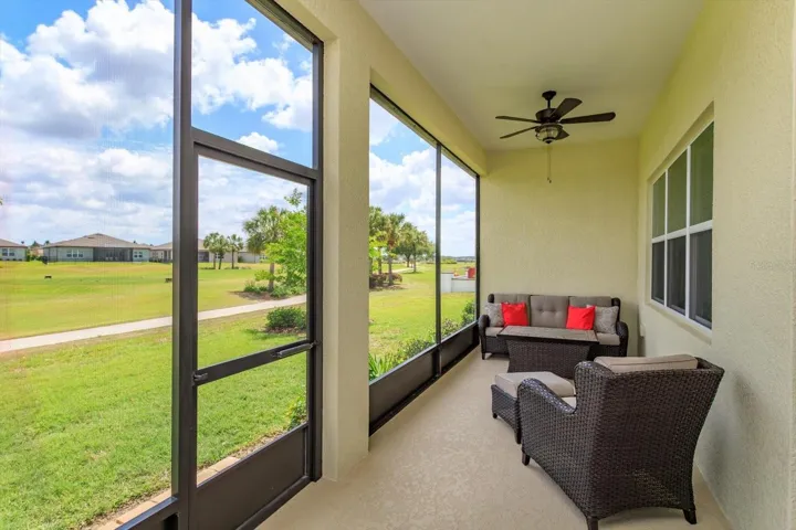 Screened Lanai with Private Golf Course View