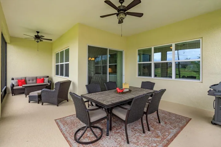 Screened Lanai with Private Golf Course View