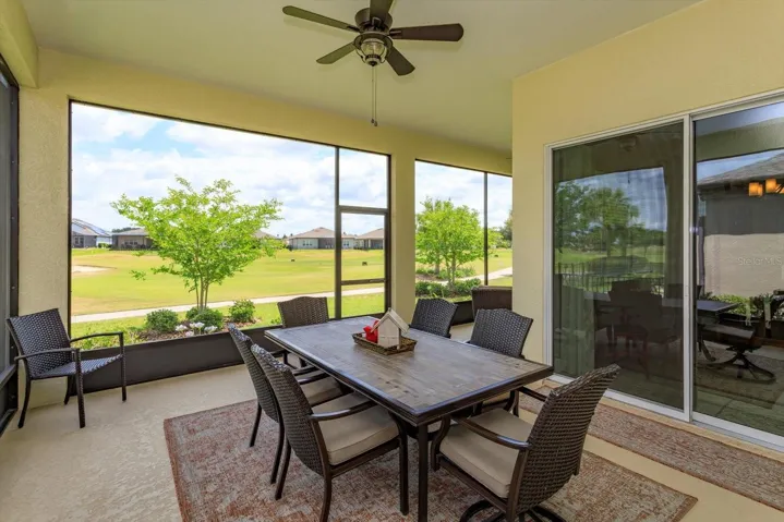 Screened Lanai with Private Golf Course View