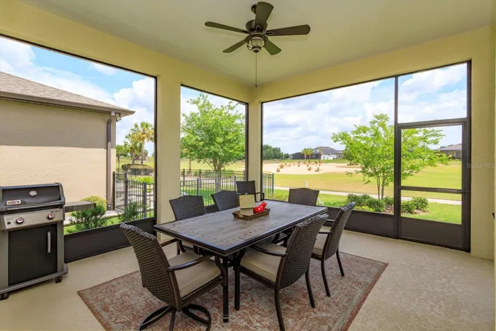 Screened Lanai with Private Golf Course View