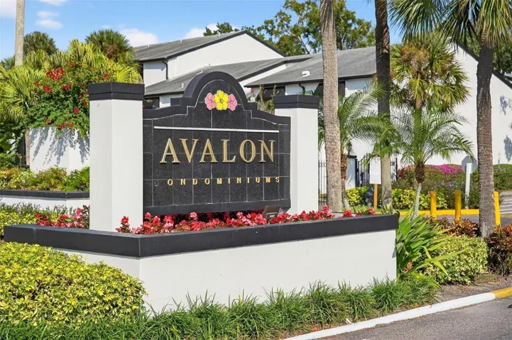 Avalon sign entrance.