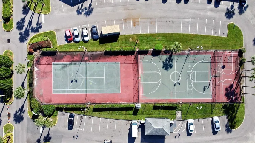 Basketball & Tennis courts.