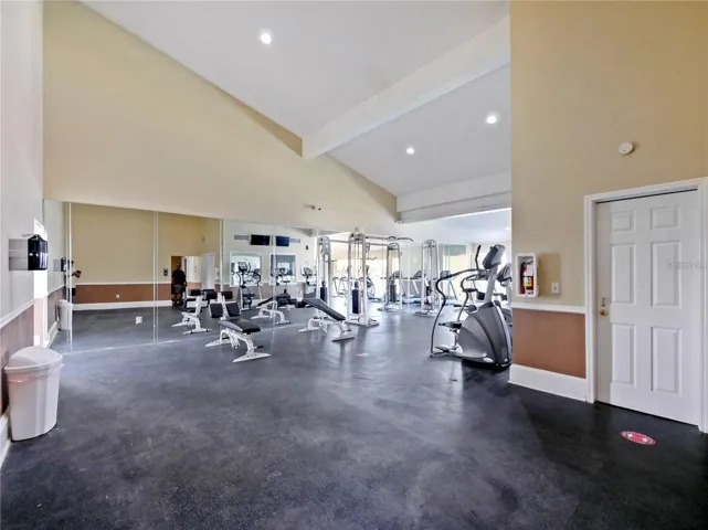 Fitness center.